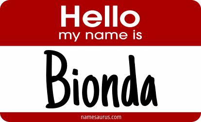 Hello my name is Bionda png download