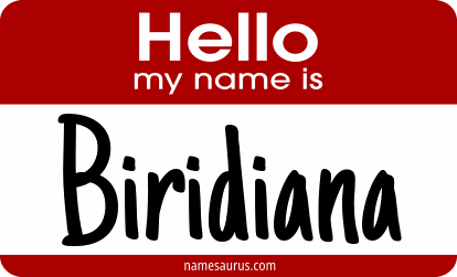 Hello my name is Biridiana png download