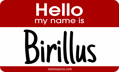 Hello my name is Birillus png download