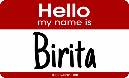 Hello my name is Birita png download