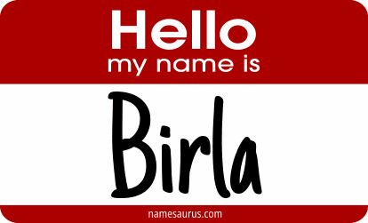Hello my name is Birla png download