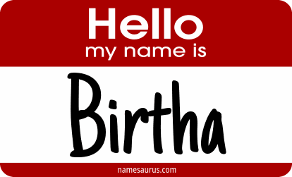 Hello my name is Birtha png download