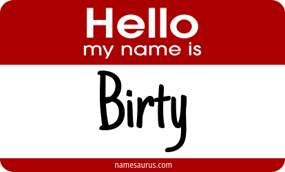 Hello my name is Birty png download