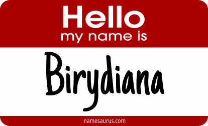 Hello my name is Birydiana png download