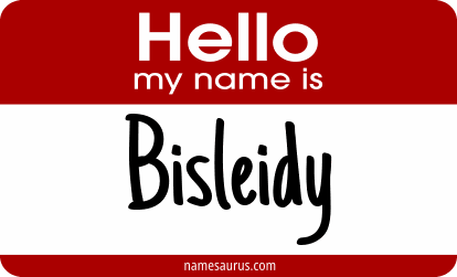 Hello my name is Bisleidy png download