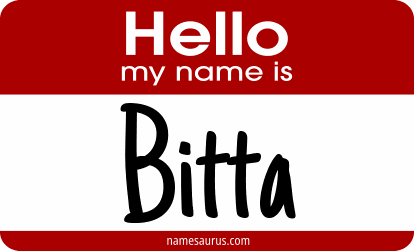 Hello my name is Bitta png download
