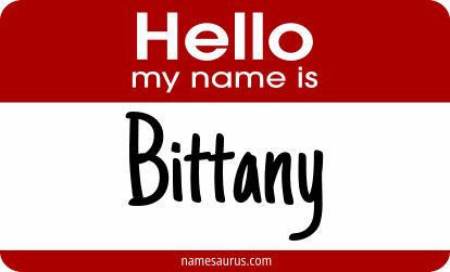 Hello my name is Bittany png download