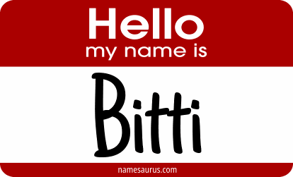 Hello my name is Bitti png download