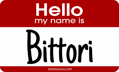 Hello my name is Bittori png download