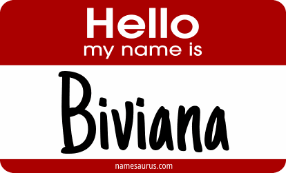 Hello my name is Biviana png download