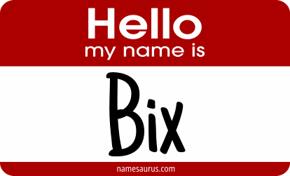 Hello my name is Bix png download
