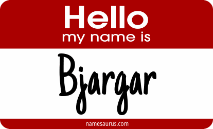 Hello my name is Bjargar png download