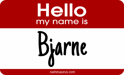 Hello my name is Bjarne png download