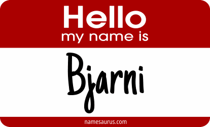 Hello my name is Bjarni png download