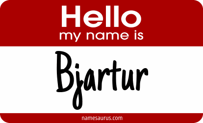 Hello my name is Bjartur png download