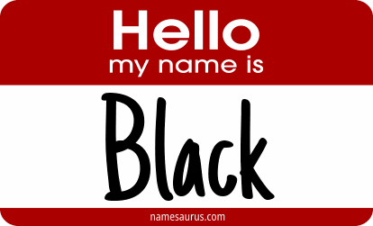 Hello my name is Black png download