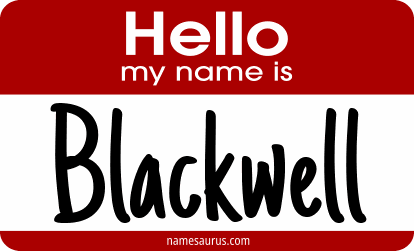Hello my name is Blackwell png download