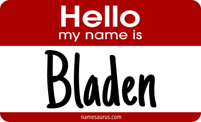 Hello my name is Bladen png download