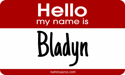 Hello my name is Bladyn png download