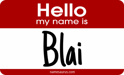 Hello my name is Blai png download