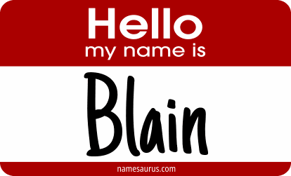 Hello my name is Blain png download