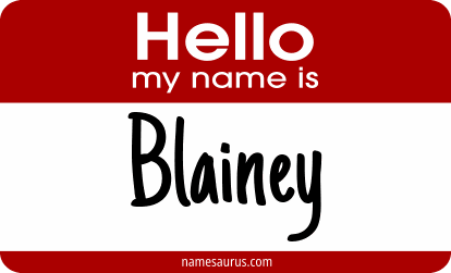 Hello my name is Blainey png download