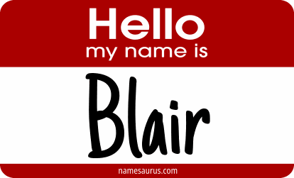 Hello my name is Blair png download