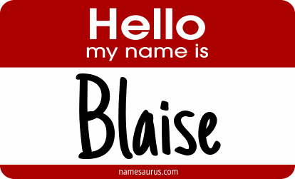 Hello my name is Blaise png download