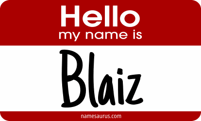 Hello my name is Blaiz png download