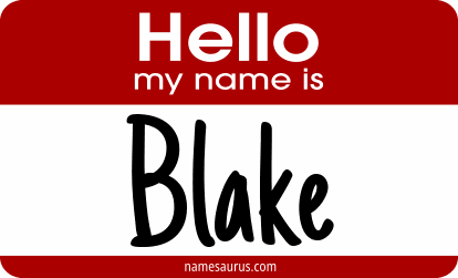 Hello my name is Blake png download