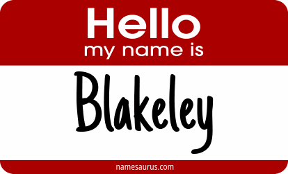 Hello my name is Blakeley png download