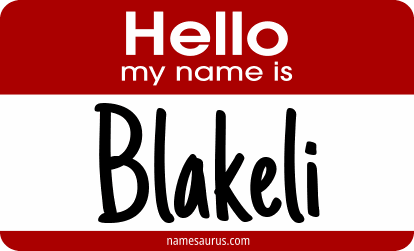 Hello my name is Blakeli png download