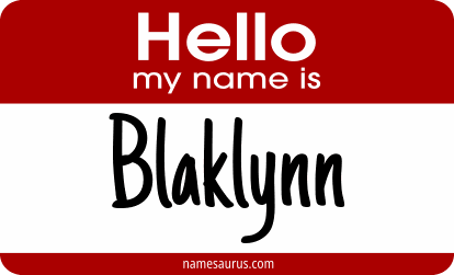 Hello my name is Blaklynn png download