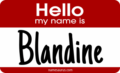Hello my name is Blandine png download