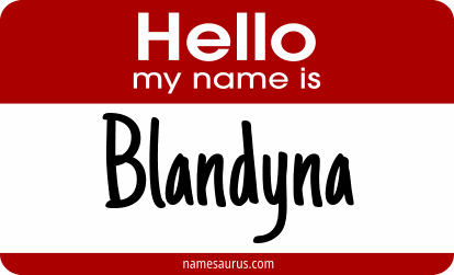 Hello my name is Blandyna png download