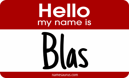 Hello my name is Blas png download