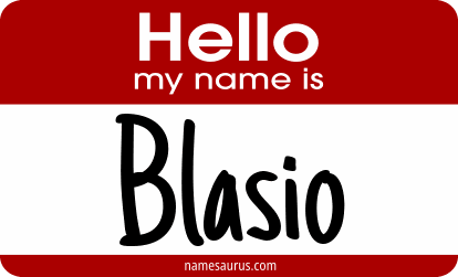 Hello my name is Blasio png download