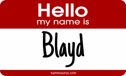 Hello my name is Blayd png download