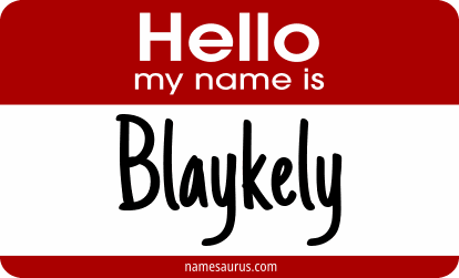 Hello my name is Blaykely png download