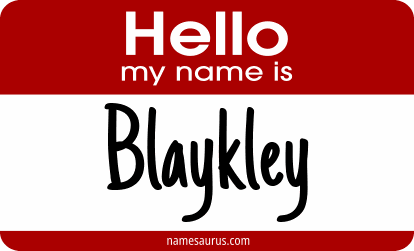 Hello my name is Blaykley png download