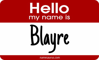 Hello my name is Blayre png download