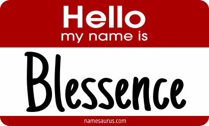 Hello my name is Blessence png download