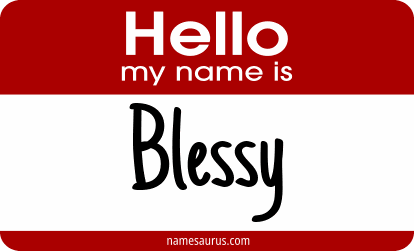 Hello my name is Blessy png download