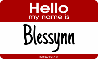 Hello my name is Blessynn png download