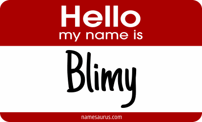 Hello my name is Blimy png download