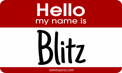 Hello my name is Blitz png download