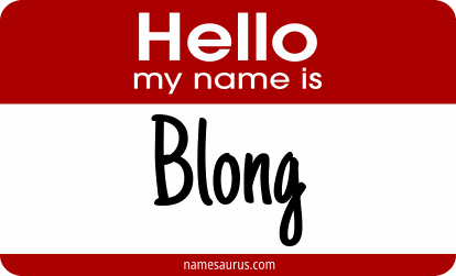 Hello my name is Blong png download