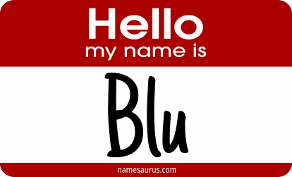 Hello my name is Blu png download