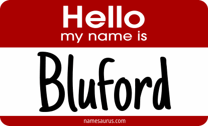 Hello my name is Bluford png download