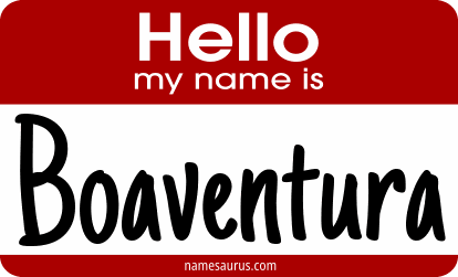 Hello my name is Boaventura png download